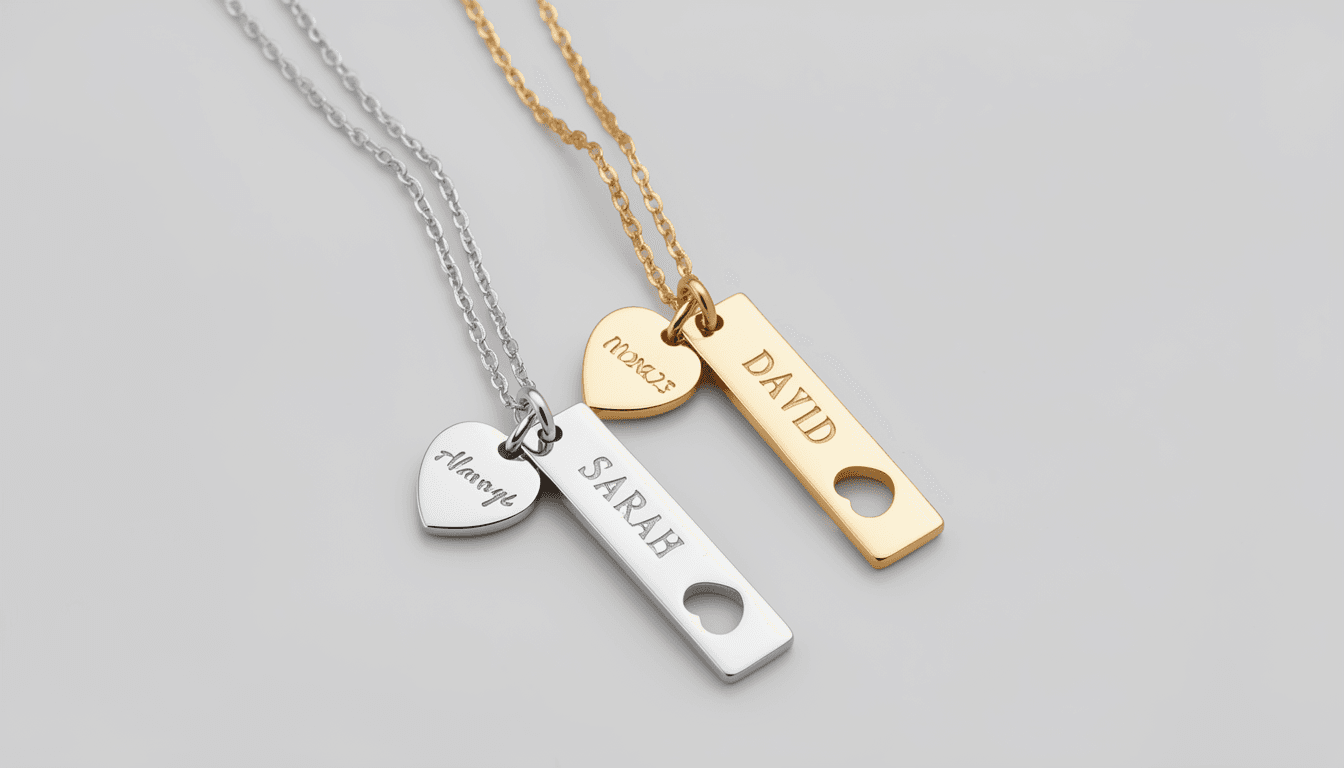 Custom Engraved Necklace – Personalised Name Jewellery