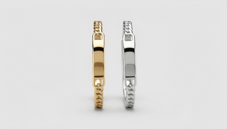 Men’s Cuban Link ID Bracelet – Custom Engraved Stainless Steel Name Plate