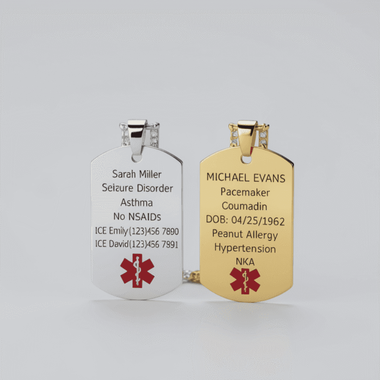 Personalized Medical Alert Dog Tag: Essential Emergency Info